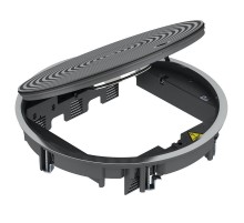 Лючок GRAF9-2 U (серебристый,черный) (GRAF9-2 U 9011)  7405750  OBO Bettermann