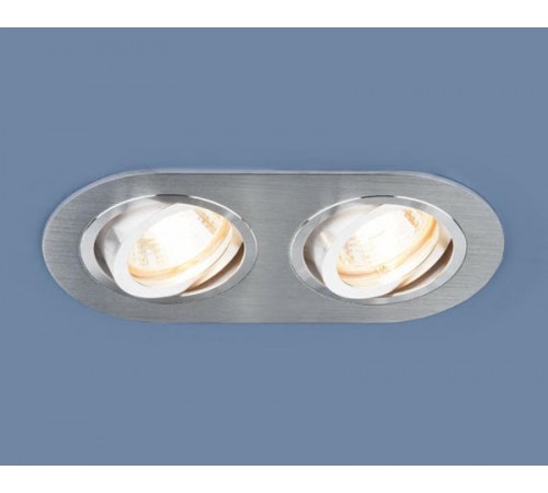 Светильник встраиваемый карданный 1061/2 MR16 SL серебро округлый  a036418  Elektrostandard