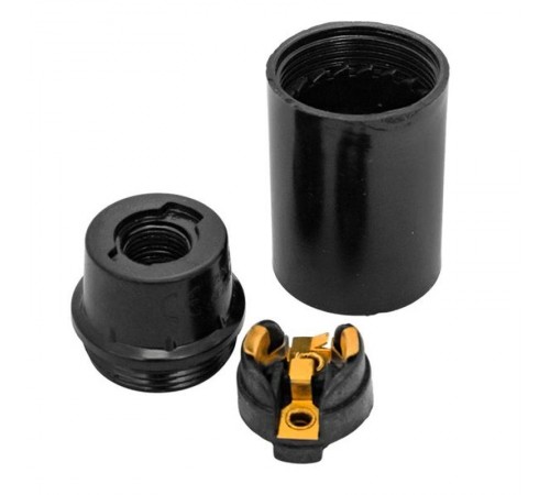 Патрон подвесной карболитовый Е14 черный PROxima  LHC-E14-s-s  EKF