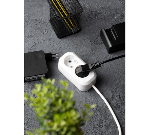 Удлинитель "Эксперт"  2 гнезда 5 метров 16А/3,5кВт с заземлением ПВС 3х1 EKF PROxima  UBA16-310-2-05  EKF