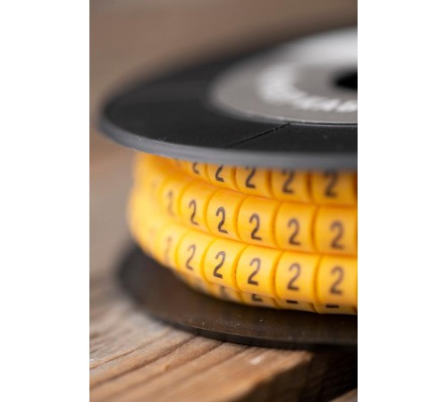 Маркер-кабельный 4,0кв.мм "2" (500шт.) (ЕС-2) EKF PROxima  plc-KM-4-2  EKF