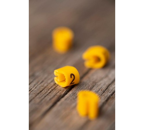 Маркер-кабельный 4,0кв.мм "2" (500шт.) (ЕС-2) EKF PROxima  plc-KM-4-2  EKF