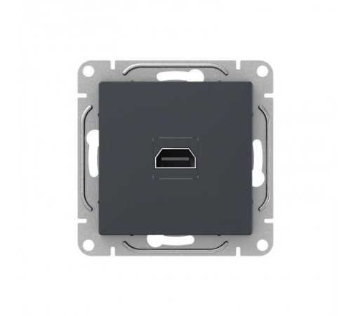 Механизм розетки HDMI, графит Эпика  UP1-SOG-HDMI EKF