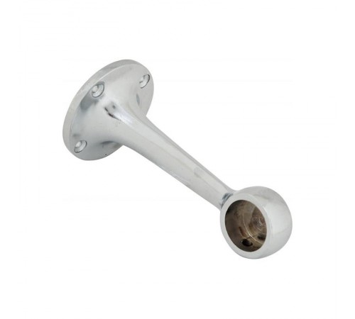 Крепление трубы к стене торцевое усиленное, хром (1 шт) - пакет   127439  Tech-KREP