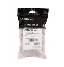 WR-8P8C-C5E Коннектор RJ-45 под витую пару, кат., 5e, неэкран.,, универсальный (100 шт в упак.)  505227  WRLine