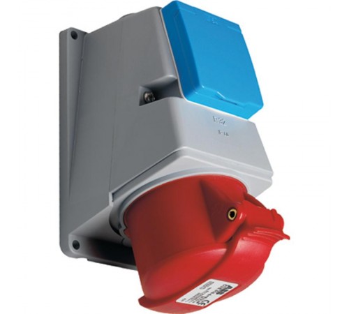 Адаптер CUE416-6+R/UJP, розетка 3P+N+E, 16А + Schuko 10/16А 250В, IP44  2CMA178301R1000  ABB