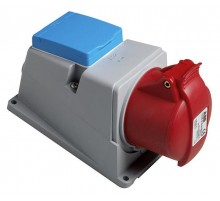 Адаптер CUE416-6+R/UJP, розетка 3P+N+E, 16А + Schuko 10/16А 250В, IP44  2CMA178301R1000  ABB