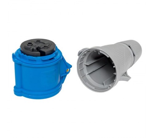 Розетка переносная 223 2P+PE 32А 220В IP44 EKF PROXIMA  ps-223-32-220-PRO  EKF