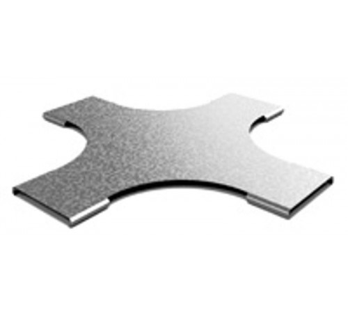 Крышка к разветвителю крестообразному плавному к лотку 200, толщ. 0,7 мм, Сендзимир цинк, 022121  КХТП-200-0,7-R100-СЦ   Ostec