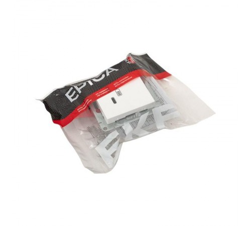 Механизм розетки USB-C - 2шт, белый Эпика EKF  UP1-SOW-2USBC  EKF