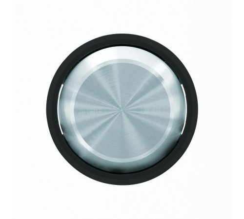 Клавиша для 1-клавишных выключателей/переключателей/кнопок, серия SKY Moon, кольцо чёрное стекло2CLA860100A1501 ABB