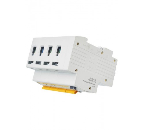 Выключатель автоматический дифференциального тока АД14 4п 6А C 10мА тип AC (5 мод)  MAD10-4-006-C-010  IEK