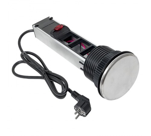 Встраиваемая мини-колонна, 8 модулей=4 поста C-Line выдвижная   cl-vmk-8-s  EKF