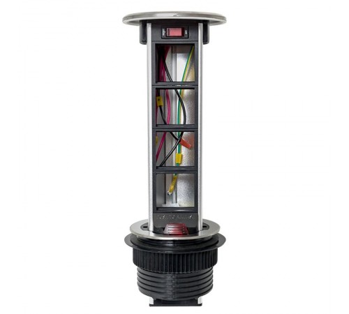 Встраиваемая мини-колонна, 8 модулей=4 поста C-Line выдвижная   cl-vmk-8-s  EKF