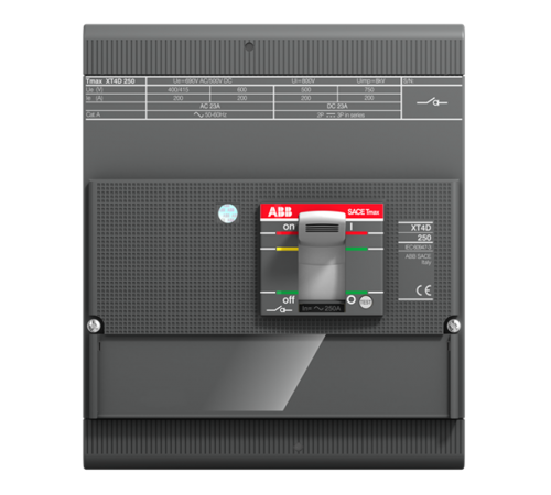 Выключатель-разъединитель XT4D 250 4p F F  1SDA068213R1  ABB