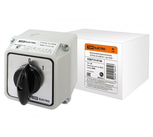 Кулачковый переключатель КПУ38-25/2098   SQ0715-0136  TDM