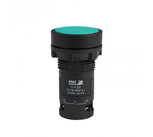 Кнопка OptiSignal Compact D22 C7-P-301 зеленая 1НЗ XB7NA32  362038  КЭАЗ