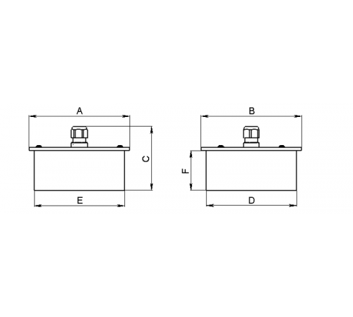 Светильник светодиодный GRILDOT FLD (100x100) 15W 2M 830 WH IP54 (89x89x40)  1749000340  Световые Технологии
