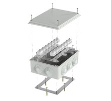 Коробка огнестойкая для о/п 40-0320-FR6.0-28 Е15-Е120 RAL7035 200х150х75 (5 шт/кор) серая  40-0320-7035-FR6.0-28  Промрукав