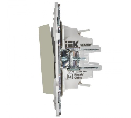 SKANDY Выключатель 1-клавишный кнопоч. 10А SK-V14B бежевый  SK-V17-0-10-K10  IEK