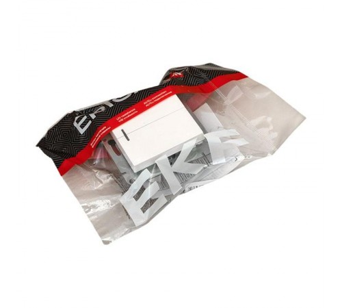 Механизм выключателя, двухклавишный, с подсветкой, белый Эпика EKF  UP1-SWW-24  EKF