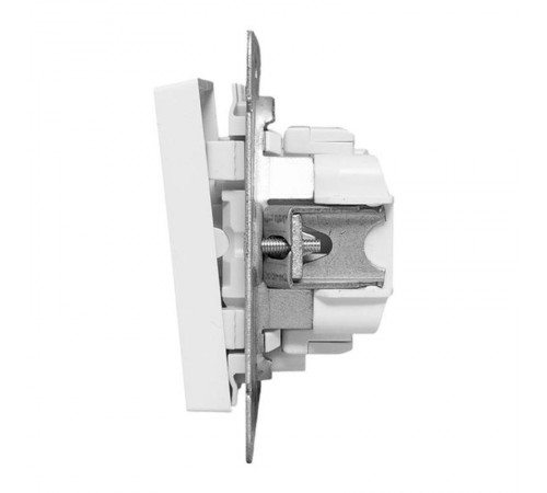 Механизм выключателя, двухклавишный, с подсветкой, белый Эпика EKF  UP1-SWW-24  EKF