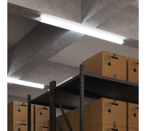 Светильник светодиодный промышленный линейный 36Вт 6500К IP65 1200 мм матовый IP65  143425336  Gauss