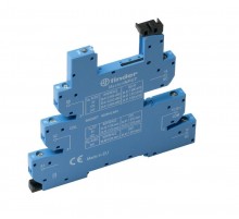 Розетка MasterINPUT с винтовыми клеммами (с зажимной клетью) для реле 34 серии; питание 230В АC; в комплекте пластиковая клипса; опции: LED  93648230