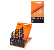 Набор сверл по дереву, 8 шт. (3-4-5-6-7-8-9-10) мм, полир., HSS, пласт. уп., "Рубин"  SQ1093-0202  TDM