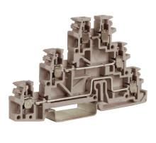 TLD.2GR, 3 уровневый проходной зажим 2,5 кв.мм  ZTL200GR-RET  DKC