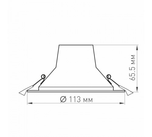 Светильник LTD-LEGEND-R115-10W White6000 (WH, 50 deg)  027315  Arlight