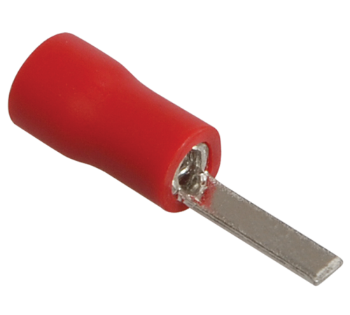 Наконечник плоский штыревой НпИш 0,5-1,5 красный (100шт)   UNL30-L21-A10  IEK