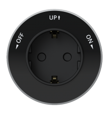 MultiTrack Антрацит Розетка 2К+З круглая 16А/250В Антрацит MTK13001B SE