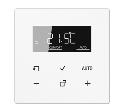 Комнатный контроллер с дисплеем "стандарт"(механизм+накладка); белый; LS990  TRDLS1790WW  Jung