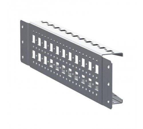 Рейка монтажная широкая перфорированная с накладным креплением Д400 (2 шт)  AleSta AleSta-ARS400 EKF
