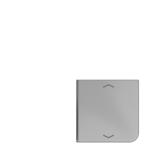 клавиша с символом для 3 и 4-клавишного пульта KNX, серая, для серии CD (верхняя левая; верхняя левая и нижня правая)  CD404TSAPGR14  Jung