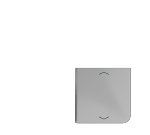 клавиша с символом для 3 и 4-клавишного пульта KNX, серая, для серии CD (верхняя левая; верхняя левая и нижня правая)  CD404TSAPGR14  Jung