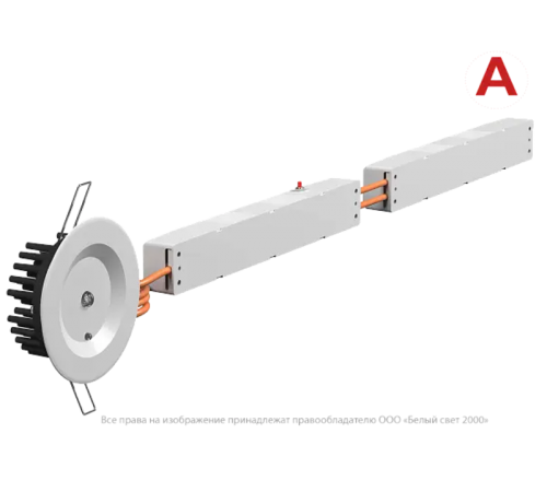 Светильник аварийного освещения BS-ARUNA-83-L1-INEXI3  a15333  Белый свет
