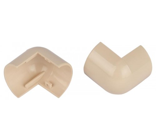 Внешний угол  OC-KK-30-13-B для полукруглого кабель-канала бежевый 30х13мм 2шт/комплект  Б0064925  ЭРА