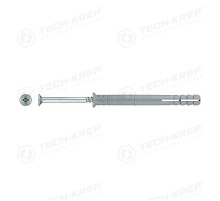 Дюбель-гвоздь 8х80 пот. манжета (полипропилен) (50 шт) - ведро ( 0,553 кг)  104745  Tech-KREP