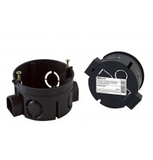 Коробка установочная 68х40 стыковочные узлы, инд. штрихкод с саморезами  SQ1402-0910  TDM