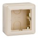 W59 Слоновая кость Коробка 1-ая подъемная для наружного монтажа с рамкой  KP-152-28  SE