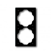 Рамка 2-постовая, серия impuls, цвет чёрный бархат  1754-0-4425   2CKA001754A4425  ABB