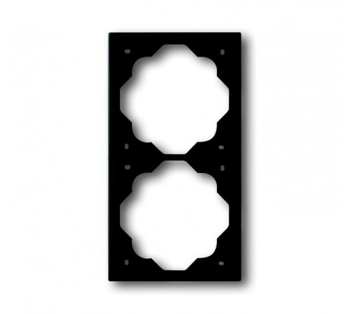 Рамка 2-постовая, серия impuls, цвет чёрный бархат  1754-0-4425   2CKA001754A4425  ABB