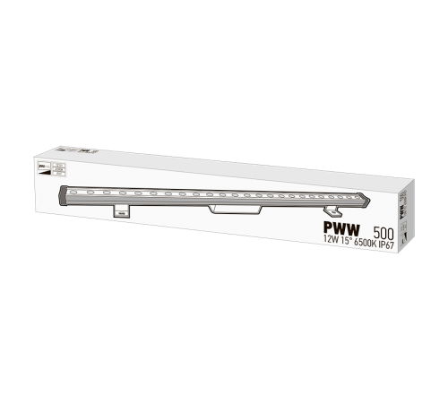 Светильник светодиодный архитектурный линейный PWW 500 12W 15° 6500K IP67  .5039810  Jazzway
