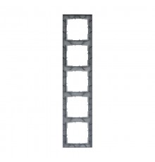 SUNO Рамка декоративная универсальная 5-постовая Цвет "Матовый алюминий"  721565  Legrand