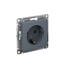 AtlasDesign Грифель Розетка с заземлением со шторками, 16А, механизм  ATN000745  SE