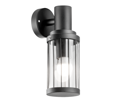 Светильник садово-парковый Vega на стену вниз 10.5*24*14.2cm, 170-240V / 50Hz, 1xE27, Max.60W, IP54  GD022  Gauss