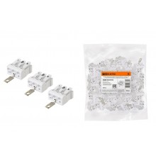 Клемма пружинная соединительная КСПнз3-L+N+PE, 16 A, с монтажной ножкой и заземлением под винт  SQ0510-0110  TDM