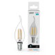 Лампа светодиодная   Filament Elementary Свеча на ветру 10W 670lm 4100К Е14 LED 1/10/100  42120  Gauss